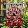 Arsenal Premier League Champions 2025-26 Gothic Trophy Garden House Double Sided Flag