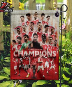 Arsenal After 22 Years Premier League Champions Season 2025-26 Doube Sided Garden House Flag