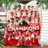 Arsenal Is The Premier League Champions Season 2025-26 After 22 Years Fleece Quilt Blanket Arsenal Is The Premier League Champions Season 2025-26 After 22 Years Fleece Quilt Blanket