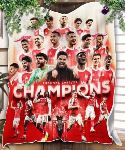 Arsenal After 22 Years Premier League Champions Season 2025-26 Fleece Quilt Blanket