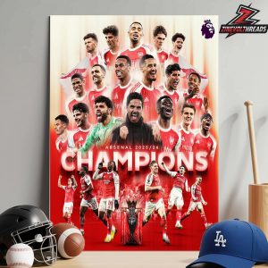 Arsenal After 22 Years Premier League Champions Season 2025-26 Home Decor Poster Canvas