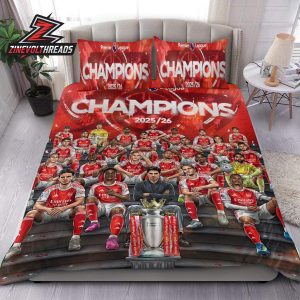 Arsenal Are The Premier League 2025-26 Champions Since The Invicibles Bedding Set