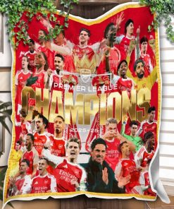 Arsenal Is The Premier League Champions Season 2025-26 After 22 Years Fleece Quilt Blanket