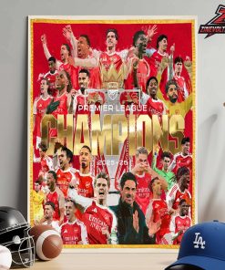 Arsenal Is The Premier League Champions Season 2025-26 After 22 Years Home Decor Poster Canvas