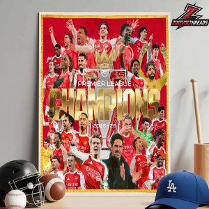 Arsenal Is The Premier League Champions Season 2025-26 After 22 Years Home Decor Poster Canvas