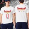 Arsenal Premier League Champions Squad 2025-26 White Crew Two Sided Unisex T-Shirt Arsenal Premier League Champions Squad 2025-26 White Crew Two Sided Unisex T-Shirt