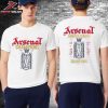 Arsenal Premier League Champions Squad 2025-26 Navy Hoodie Two Sided Unisex T-Shirt Arsenal Premier League Champions Squad 2025-26 Navy Hoodie Two Sided Unisex T-Shirt