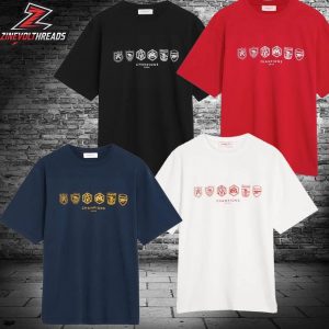 Arsenal Where We Belong 2025-26 Crew Premier League Champions Unisex T-Shirt