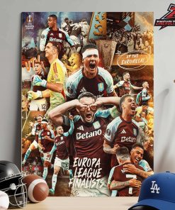 Aston Villa 2026 Europa Leage Finalist Up The Eurovilla Home Decor Poster Canvas