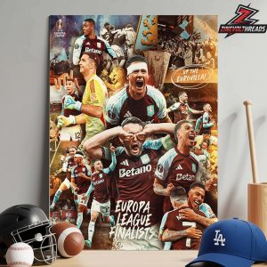 Aston Villa 2026 Europa Leage Finalist Up The Eurovilla Home Decor Poster Canvas
