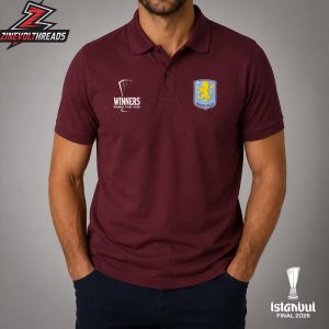 Aston Villa Istanbul 26 UEL Final Winners Polo Shirt