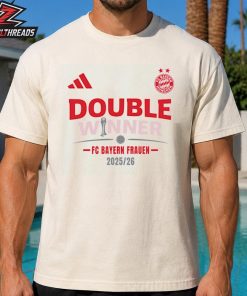 Bayern Munich Women Team FC Bayern Frauen Double Winners 2026 Unisex T-Shirt