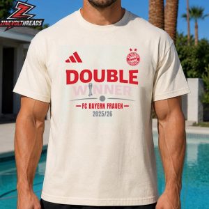 Bayern Munich Women Team FC Bayern Frauen Double Winners 2026 Unisex T-Shirt