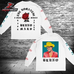 Bruno Mars The Romantic Tour 2026 Longsleeve Tee Merchandise Limited Classic T-Shirt