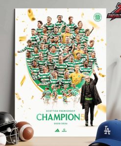 Celtic FC Are Crowned Champions Of Scotland For The 5th Season In A Row Home Decor Poster Canvas