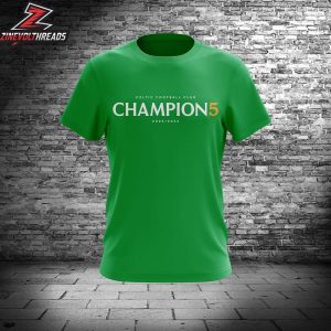 Celtic FC 2025-26 Scotland Champions Tee 5th In A Row Unisex T-Shirt