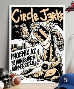 Circle Jerks Venue Poster For Show At The Van Buren Phoenix AZ On May 13th 2026 Home Decor Poster Canvas