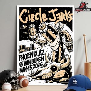 Circle Jerks Venue Poster For Show At The Van Buren Phoenix AZ On May 13th 2026 Home Decor Poster Canvas