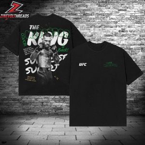 Conor McGregor UFC King Boxy The King Is Back Two Sided Unisex T-Shirt