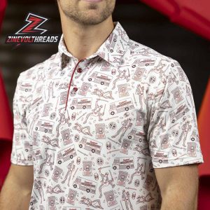 Deadpool Chips And Chimi RSVLTS All-Day Polo Shirt Marvel Superhero Funny Pattern Polo