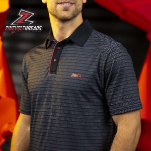 Deadpool Wicked Slice RSVLTS All-Day Polo Shirt Marvel Superhero Performance Golf Polo