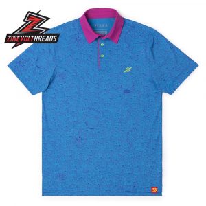 Disney And Pixar Toy Story The Crane Escape Blue RSVLTS Polo Shirt Alien Pattern All-Day Golf Shirt