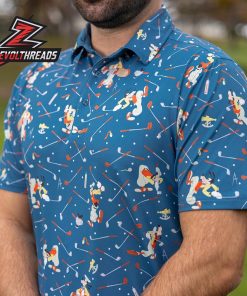 Disney Goofy Golf RSVLTS All-Day Polo Shirt Funny Disney Golf Polo For Men