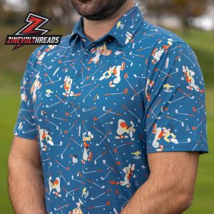 Disney Goofy Golf RSVLTS All-Day Polo Shirt Funny Disney Golf Polo For Men