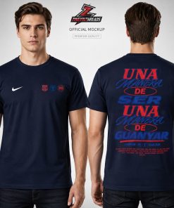 FC Barcelona Campions De LLiga 2026 Champions Una Manera De Ser Una Manera De Guanyar Two Sided Unisex T-Shirt