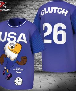 FIFA World Cup 2026 USA Clutch Mascot Merch Limited All Over Print Shirt