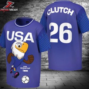 FIFA World Cup 2026 USA Clutch Mascot Merch Limited All Over Print Shirt