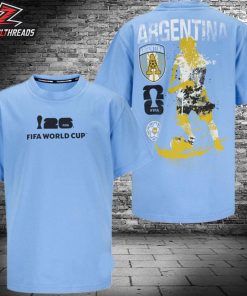 FIFA World Cup 2026 Argentina Rise and Strike Tee Merch Two Sided Unisex T-Shirt