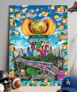 FIFA World Cup 2026 Atlanta Host City Poster Merch Home Decor Poster Canvas