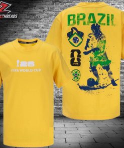 FIFA World Cup 2026 Brazil Rise and Strike Tee Two Sided Unisex T-Shirt