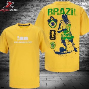 FIFA World Cup 2026 Brazil Rise and Strike Tee Two Sided Unisex T-Shirt