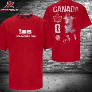 FIFA World Cup 2026 Canada Rise and Strike Tee Merch Two Sided Unisex T-Shirt
