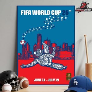 FIFA World Cup 2026 Dallas Host City Poster Merch Home Decor Poster Canvas
