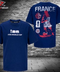 FIFA World Cup 2026 France Rise and Strike Tee Merch Two Sided Unisex T-Shirt