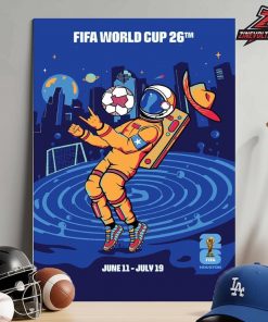 FIFA World Cup 2026 Houston Host City Poster Merch Home Decor Poster Canvas
