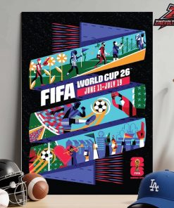 FIFA World Cup 2026 Kansas City Host City Poster Merch Home Decor Poster Canvas
