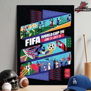 FIFA World Cup 2026 Kansas City Host City Poster Merch Home Decor Poster Canvas