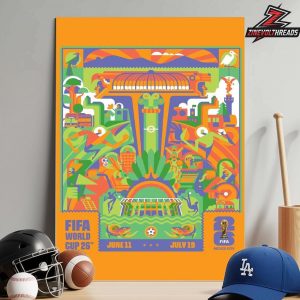 FIFA World Cup 2026 Mexico City Host City Poster Merch Home Decor Poster Canvas