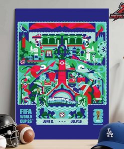 FIFA World Cup 2026 Monterrey Host City Poster Merch Home Decor Poster Canvas
