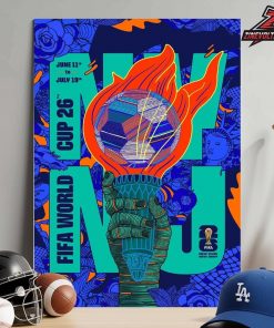FIFA World Cup 2026 New York New Jersey Host City Poster Merch Home Decor Poster Canvas