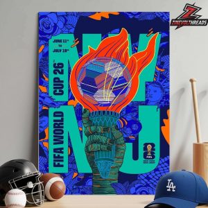 FIFA World Cup 2026 New York New Jersey Host City Poster Merch Home Decor Poster Canvas