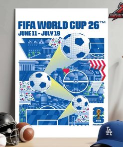 FIFA World Cup 2026 Philadelphia Host City Poster Merch Home Decor Poster Canvas