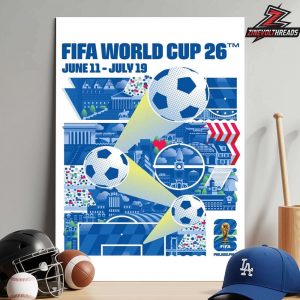 FIFA World Cup 2026 Philadelphia Host City Poster Merch Home Decor Poster Canvas