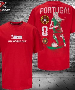 FIFA World Cup 2026 Portugal Rise and Strike Tee Two Sided Unisex T-Shirt