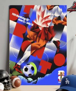 FIFA World Cup 2026 Toronto Host City Poster Merch Home Decor Poster Canvas