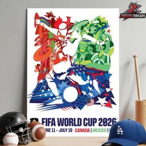 FIFA World Cup 2026 Tournament Poster Merch Home Decor Poster Canvas